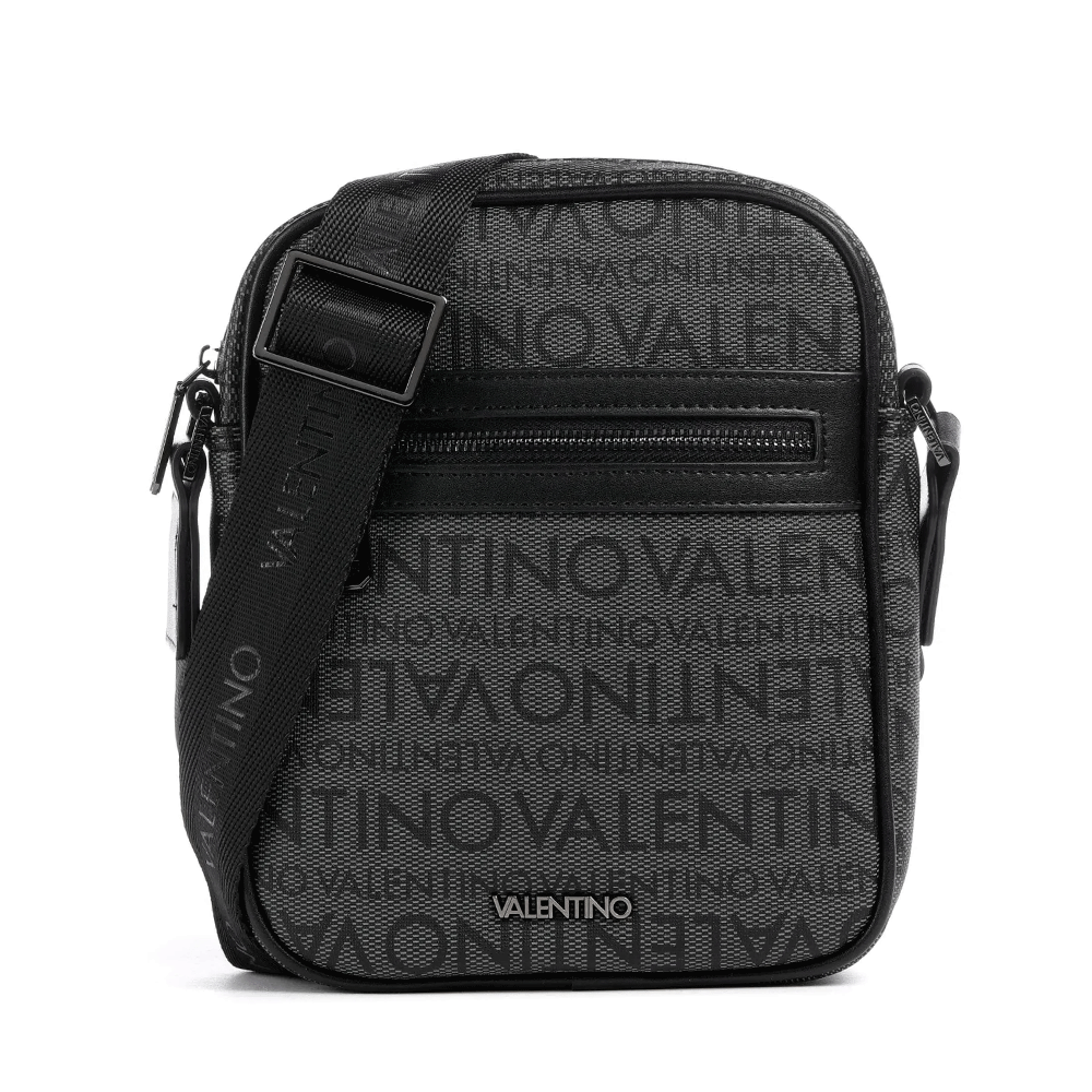 Geanta crossbody  barbati Valentino Billion neagra cu logo 1980bgeavbs9da21n