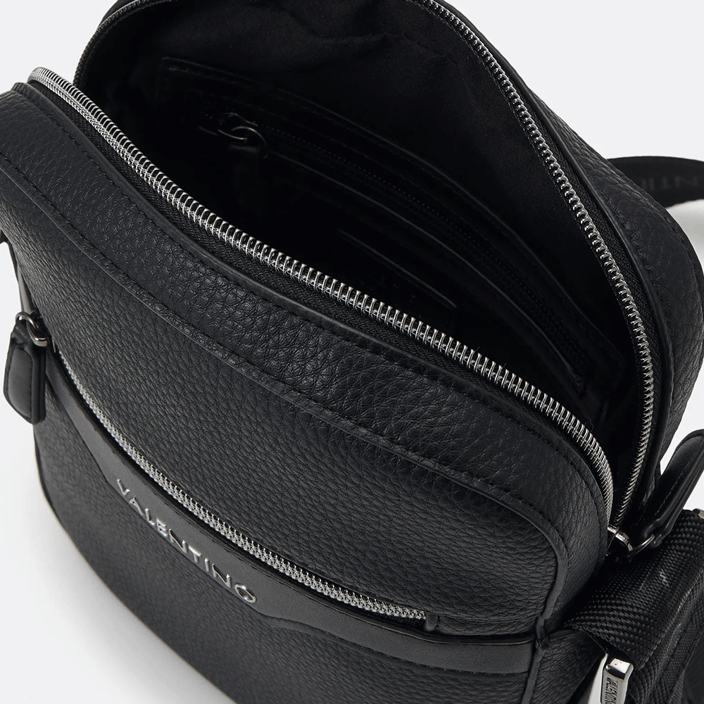 Geantă crossbody  bărbați Valentino Efeo neagră cu logo 1981bgeavbs7o920n