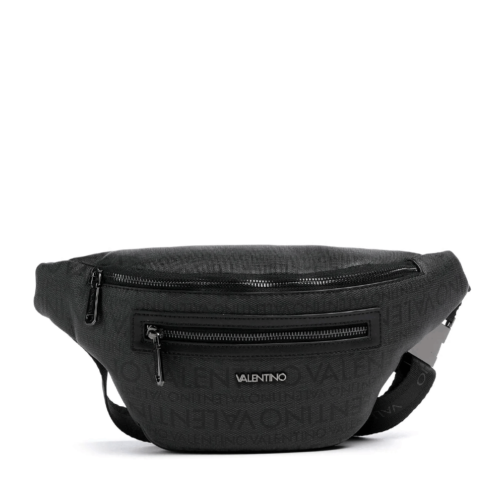 Geantă crossbody  tip borsetă bărbați Valentino Billion neagră cu logo 1980bgeavbs9da08n