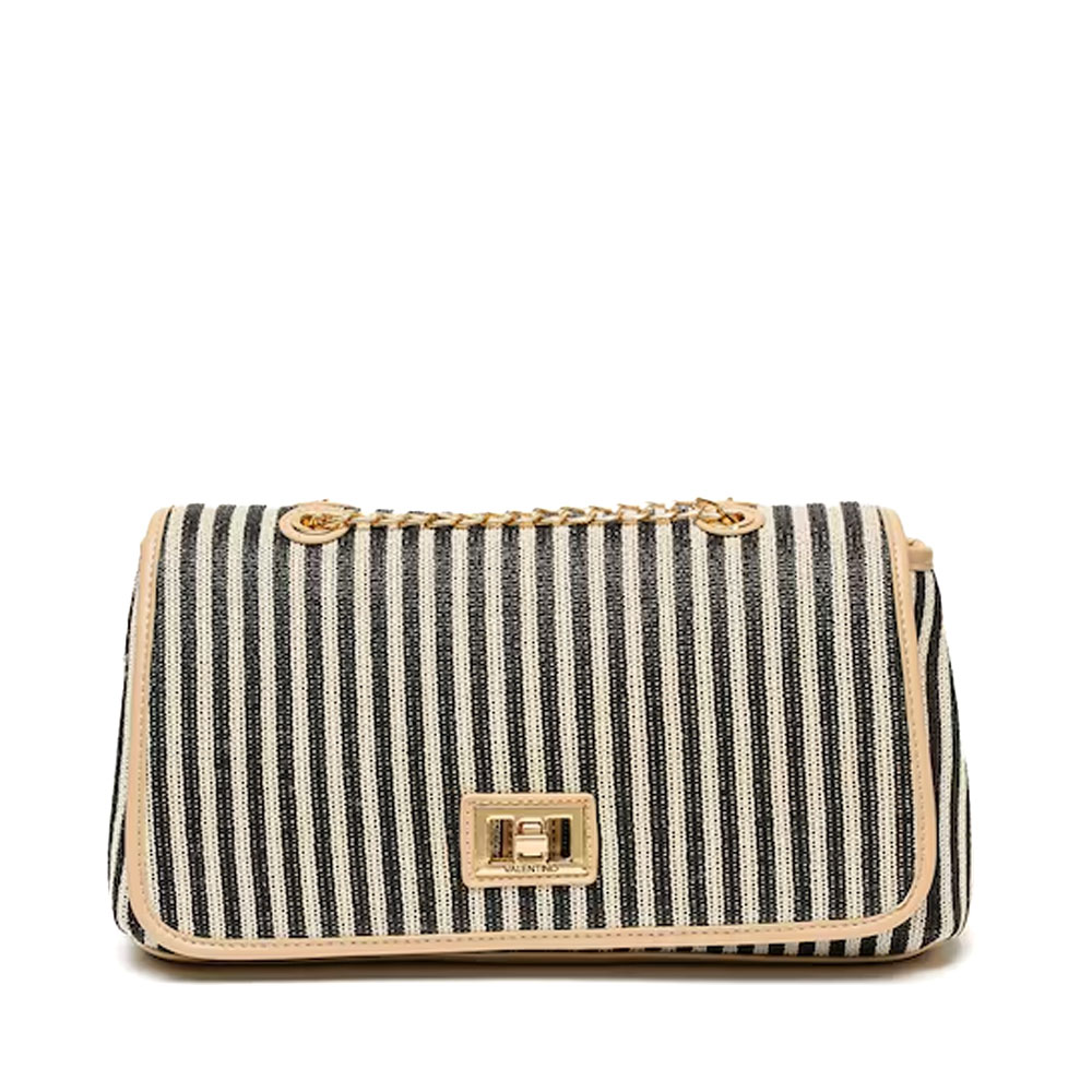 Poșetă satchel femei Valentino Selene bej cu negru 1951PLSVBS9PU09N