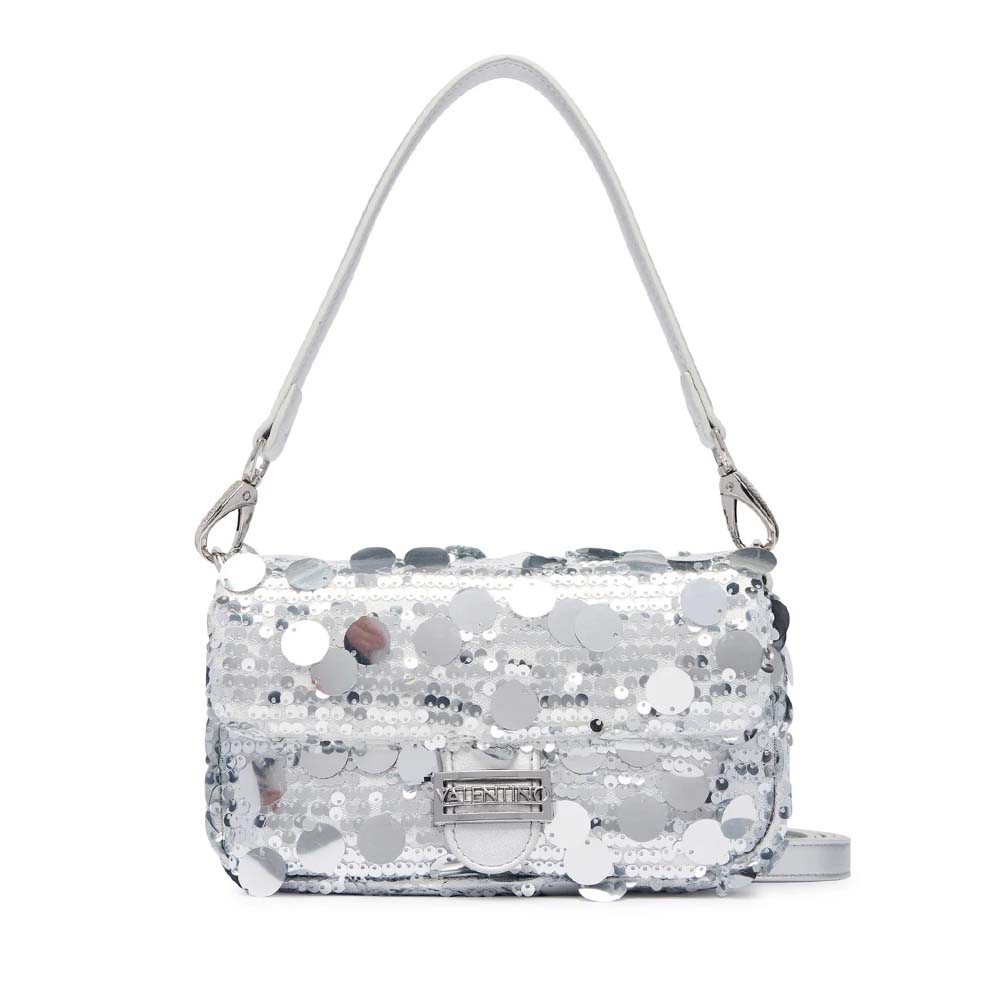 Poseta crossbody femei Valentino Sleet argintie 1952POSSVBSA6R09AG