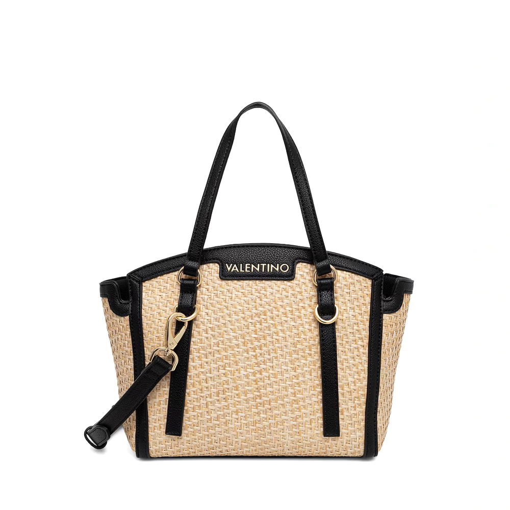 Poșetă tote femei Valentino Demetra bej cu logo 1951POSSVBS9R904BEN