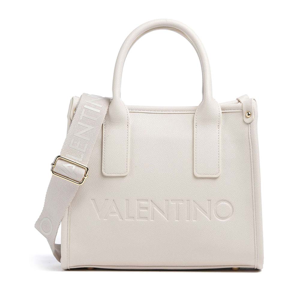 Poseta tote femei Valentino Foxy Re bej cu logo imprimat 1951POSSVBS9EO05BE