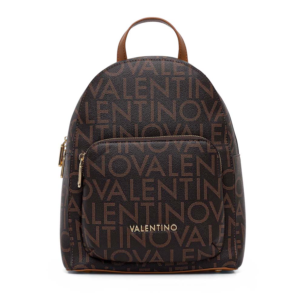 Rucsac femei Valentino Regina Re maro cu logo print 1950RUCSVBS9IS20M