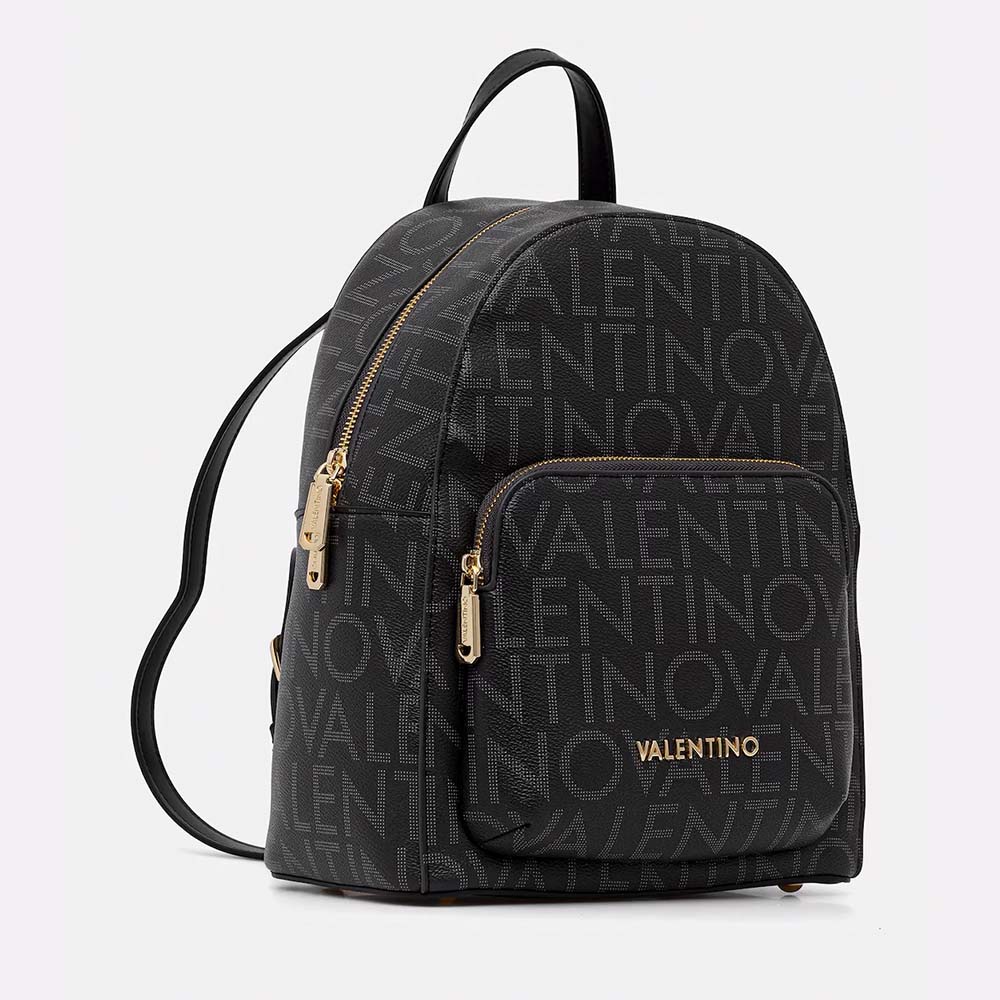 Rucsac femei Valentino Regina Re negru cu logo print 1950RUCSVBS9IS20N - 1 | YEO