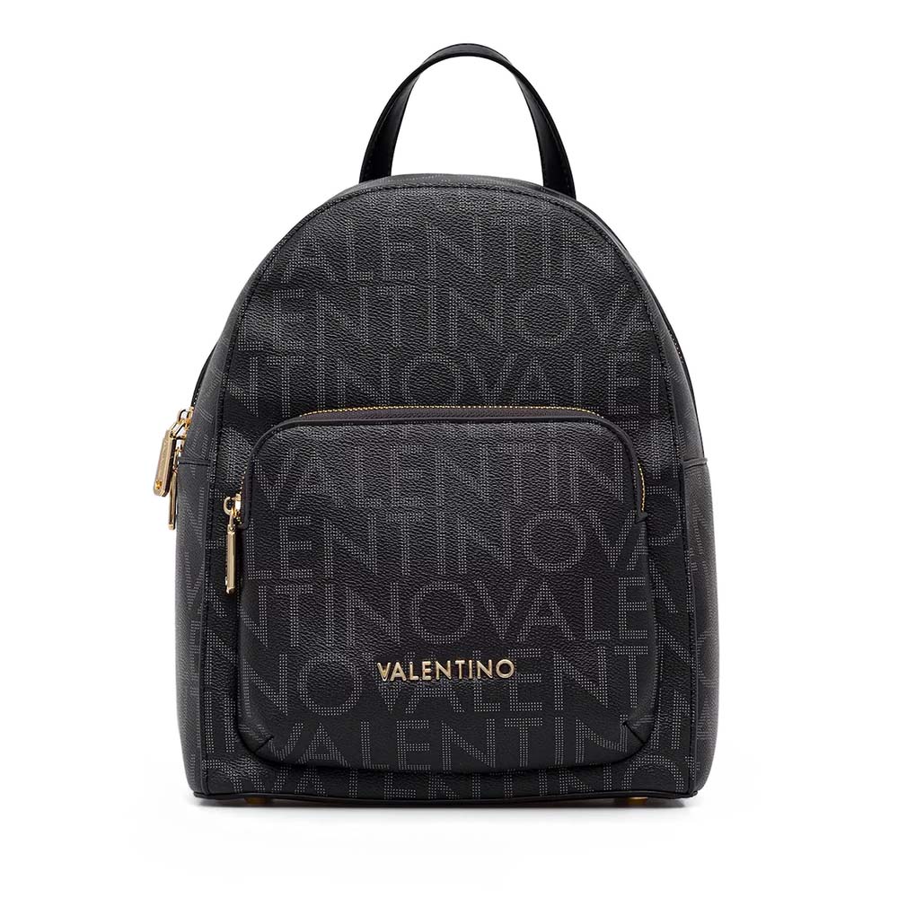 Rucsac femei Valentino Regina Re negru cu logo print 1950RUCSVBS9IS20N